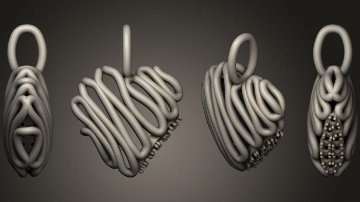 نموذج ثلاثي الأبعاد لآلة CNC مجوهرات قلب سلكي
